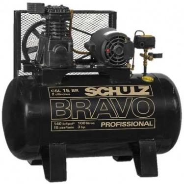 Imagem de Compressor Schulz Csl 15 Bravo 100 Lts 140 Lbs 3cv Trifásico