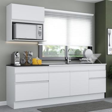 Imagem de Armário De Cozinha Compacta Com Rodapé Mp2110.891 Branco