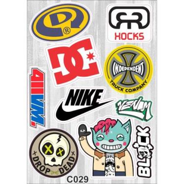 Imagem de KIT (03) - 003 - Cartela De Adesivos - C029 - Carro - Moto - Caminhão 