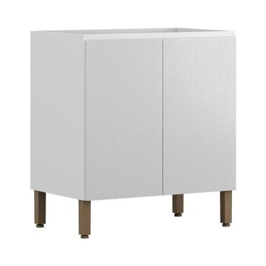 Imagem de Balcão 2 Portas 80 Cm Art 6005 Branco ártico - Kits Paraná