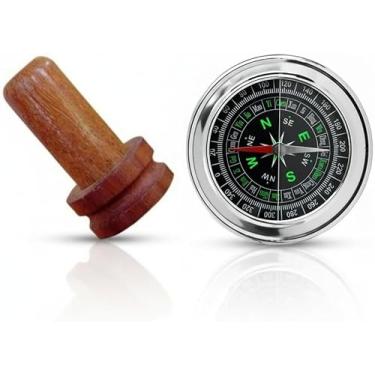 Imagem de Apito Marreca Caneleira Modelo 38 + Bússola Profissional 7,5 Portátil Camping Caça Trilha