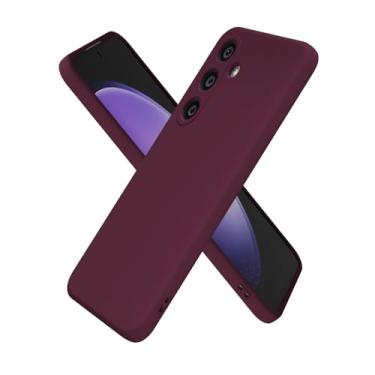 Imagem de Oakxco Capa de silicone para Samsung Galaxy S23 Fe, ultrafina e fina para mulheres e meninas, cor lisa lisa minimalista estética fofa design feminino, gel de borracha macia com capa para câmera