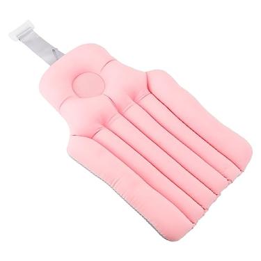 Imagem de TOPINCN Almofada de Banho Corporal para Banheira, Almofada de Banheira Macia para Suporte de Cabeça e Pescoço, Almofada de Banheira para Adultos Almofada de Encosto de Cabeça Com Furo, (Rosa)
