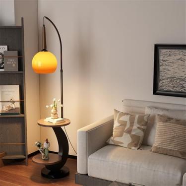 Imagem de Luminária de chão contemporânea de luxo, com design moderno e artístico, ideal para sala de estar, quarto, escritório, casa de campo, hotel ou residências. Possui LED, design retrô e criativ