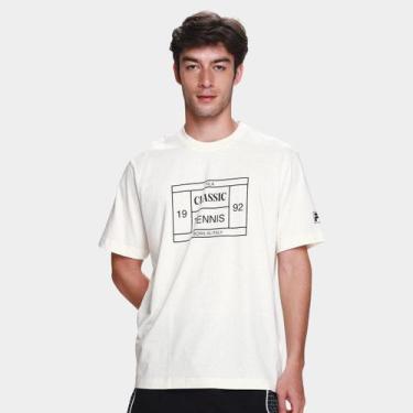 Imagem de Camiseta Fila Comfort Tennis Union Classics Masculina, Off white, P