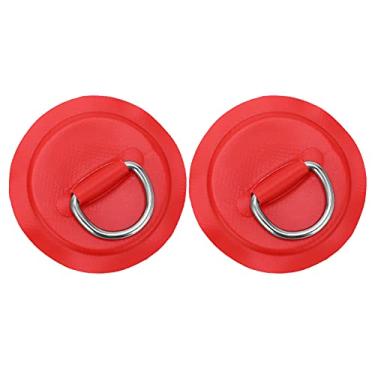 Imagem de SYH&AQYE Patch de anel D, bote inflável para barco, canoa, prancha de surf, caiaque, acessório de amarração, suprimentos de remo reutilizáveis, remendos de anel D para barcos infláveis, caiaques e