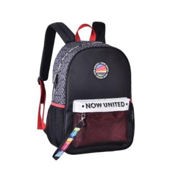 Imagem de Mochila oficial now united com bolso telado nu4000 - CLIO, Preto, Verm