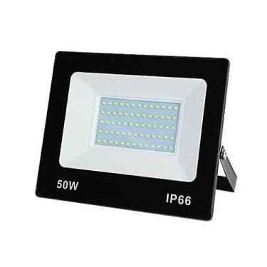 Imagem de Refletor Led Smd 50w Holofote Bivolt Ip66-6500K Branco Frio - Dubai