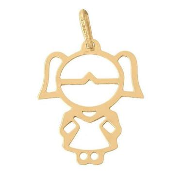 Imagem de Pingente Menina Filha Ouro 18k - DR Joias