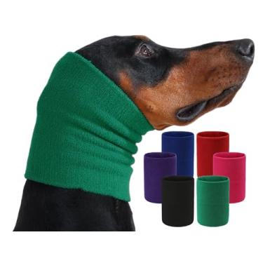 Imagem de Harbyel Moletom com capuz calmante para cães e gatos - Protetor de ouvido original para alívio da ansiedade, capa de cabeça com cancelamento de ruído para cuidados, banho, secagem forçada, trovões e