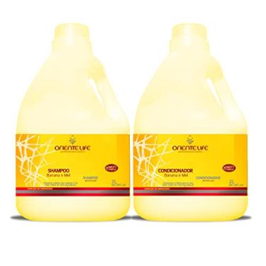 Imagem de ORIENTE LIFE KIT BANANA E MEL SHAMPOO + CONDICIONADOR PROFISSIONAL 2L