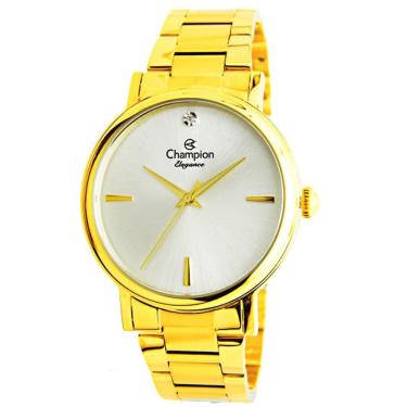 Imagem de Relógio Feminino Dourado Champion Pulseira Aço Dourado