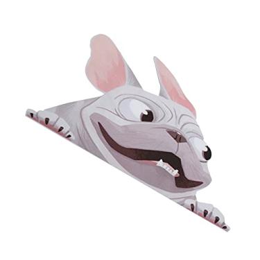 Imagem de aqxreight Decalque de Carro de Desenho Animado 8,7 X 6,3 pol. Cortável à Prova d'água PVC Bonito Padrão de Cachorro Adesivo para Janela Automática Cor de Função Marrom Com Não e é o Material de PVC