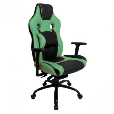 Imagem de Cadeira Gamer Com Almofada Linha Gamer Racing Verde