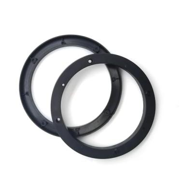 Imagem de Dogary Anel espaçador de áudio para carro, adaptador de junta de alto-falante de ajuste plano antichoque de 16,5 cm, adaptador de suporte de montagem à prova de som, acessório extensor de suporte