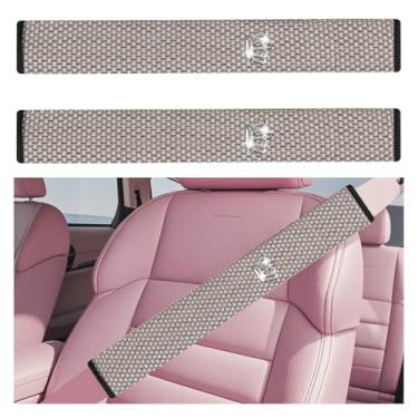 Imagem de DUSCOKE 2 peças de capas de cinto de segurança de carro extralongas 48 cm - almofadas de ombro para cinto de segurança de malha respirável macia para carro caminhão SUV - Acessórios de direção de