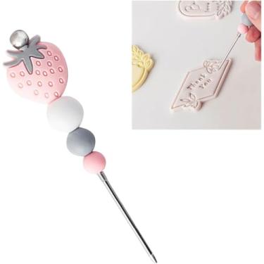 Imagem de Agulha profissional rosa para fazer bolachas, biscoitos, morango, açucareiro, ferramenta de agitar açúcar para doces profissionais, utensílios de escultura e modelagem, ferramentas de decoração