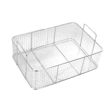 Imagem de ＫＬＫＣＭＳ Cesto de fritura com peneira, malha de aço inoxidável para apresentação de alimentos, ideal para fritar batatas fritas e servir em restaurantes.