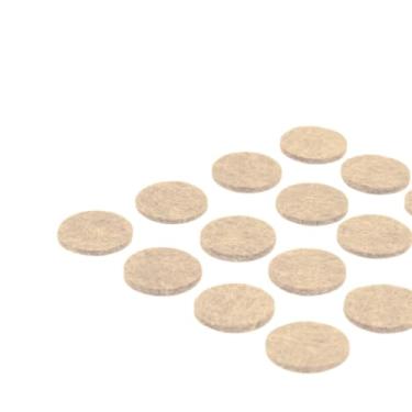 Imagem de Kit 24 Protetor Feltro Auto Adesivo Redondo 2,5cm Móveis Pé Cadeira Mesa (Bege, redondo)