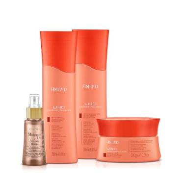 Imagem de Amend Expertise Liso Descomplicado Shampoo 250ml + Condicionador 250ml + Mascara 300ml + Millenar Oil Monói 60ml