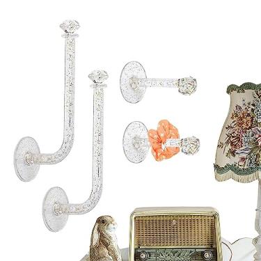 Imagem de bandana transparente - Titular fita adesiva - Suporte exibição joias Suporte argola cabelo acrílico, suporte parepara faixa cabelo para tiaras, joias Hoghaki