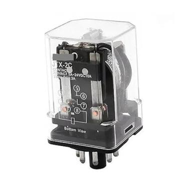 Imagem de Controle eletrônico de partida 8 pinos DPDT DP2T relé eletromagnético DC 24V bobina
