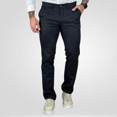 Imagem de Calça Alfaiataria Preta Masculina Slim - Kanzo-Masculino