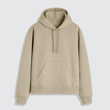 Imagem de Blusa Moletom Masculino Com Capuz Liso Sem Estampa 100% Algodão-Masculino