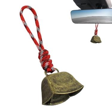 Imagem de Sino de ovelha para pastoreio | Som claro alto de animal com cordão - Ornamento retrô para gado, cavalos, cordeiro, gado