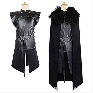 Imagem de A Song of Ice and Fire Game of Thrones Role-Playing Stage Suit Jon Snow Cosplay Fantasia Jaqueta
