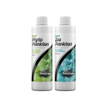 Imagem de Kit Seachem Reef Phytoplankton 500ml E Reef Zooplankton Suplemento Cor