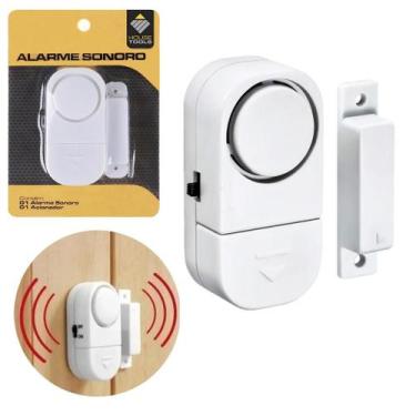 Imagem de Sensor Alarme Magnético Sirene Para Porta Janela Sem Fio - Zein