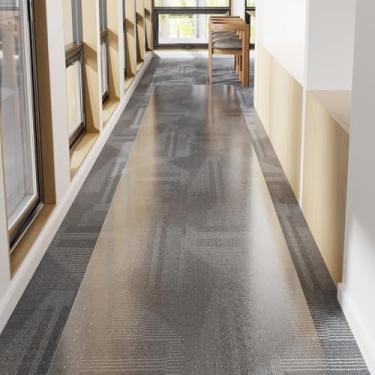 Imagem de ZPAI Protetor de tapete de plástico de pelo baixo, tapete de corredor de 8 x 25 cm transparente antiderrapante para animais de estimação, tapete resistente à prova d'água para cozinha, corredor