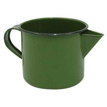 Imagem de Caneca Esmaltada de 1 Litro com Bico e Alça Caneca Fervedor Retro - me