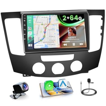 Imagem de Rádio veicular Android 15 de 2 + 64 GB para Hyundai Sonata 2009-2010 sem fio Carplay Android Auto, tela sensível ao toque de 9 polegadas, GPS Navi, WiFi, Bluetooth, câmera de reserva, rádio FM RDS, EQ