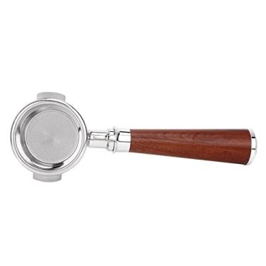 Imagem de Zerodis Portafilter de café de Aço Inoxidável de 58 Mm Com Alça de jacarandá, Design de Copo Duplo de Alta Eficiência para Máquinas Comerciais Filtro de café