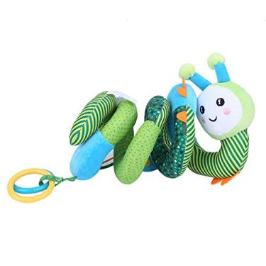 Imagem de Siwoted bebê espiral envoltório berço pendurado brinquedo infantil carrinho de bebê brinquedo de pelúcia dos desenhos animados com chocalho