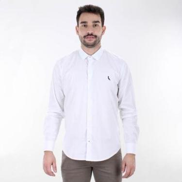 Imagem de Camisa Social Reserva Enxuto Elastano Branco - Masculino-Masculino