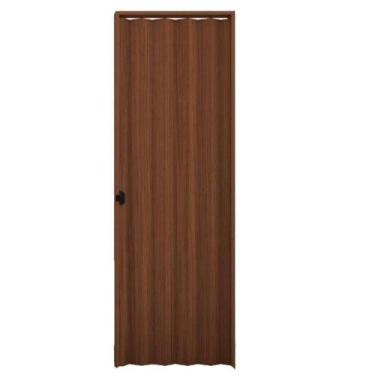 Imagem de Porta Sanfonada Interna Plasbil PVC Relevo Mogno, 210 x 90 cm