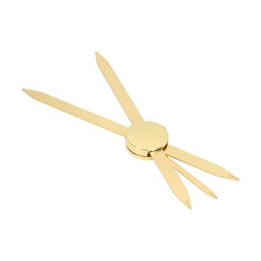 Imagem de Naroote Régua de Sobrancelha Com Design de Bússola Dourada, Material de Aço Inoxidável Ajustável para Microblading