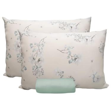 Imagem de Jogo de Lençol Portallar Doce Vida Fronha 100% Algodão Casal Gramado/Verde Topaz