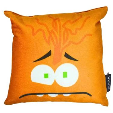 Imagem de Zonacriativa – Almofada Ansiedade Divertidamente 2-25x25cm em Poliéster com Enchimento em Fibra | Toque Macio e Decorativa Temática