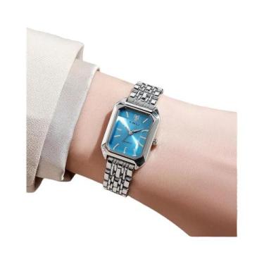 Imagem de Relógio Feminino De Quartzo Banhado a Ouro Prateado 2025  Moda Simples