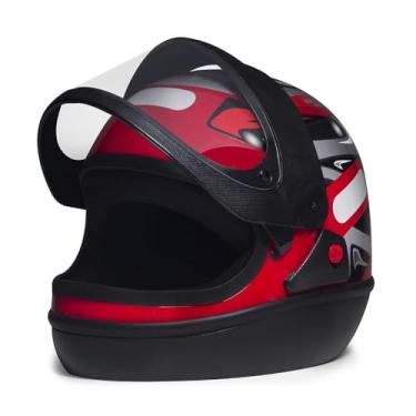 Imagem de Capacete Para Moto Integral San Marino Grafic - Vermelho - 62