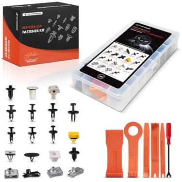 Imagem de A-Premium Kit de clipe de retentor de carro de 190 peças (18 tipos) compatível com Pontiac Torrent 2006-2009, painel de acabamento de porta de para-choque conjunto de substituição de fixador de rebite