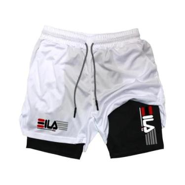 Imagem de Shorts De Corrida Masculinos De Secagem Rápida E Respirável, Compressã