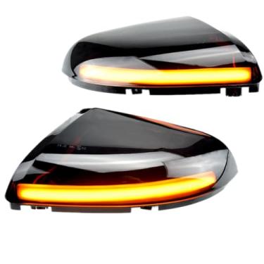 Imagem de WEPARTICULAR Espelho retrovisor lateral de LED dinâmico, indicador dinâmico, retrovisor, retrovisor, luz de seta, compatível com Dodge Ram 1500 2500 3500 2009 2010-2013 (pacote com 2)