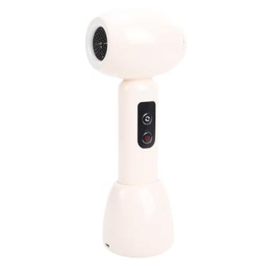 Imagem de Diydeg Secador de Cabelo Sem Fio para bebê, Mini Secador Portátil Recarregável para Crianças Com Base de Carregamento, Silencioso, Baixo Calor, Fluxo de Ar Suave, Soprador de Viagem (Bege)