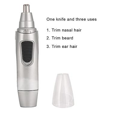 Imagem de Yinhing Aparador de Pelos Elétrico Multifuncional, Profissional, Nariz, Orelha, Removedor de Barba, Barbeador para Homens, Kit de Aliciamento Pessoal, Prata Abs (Prata)