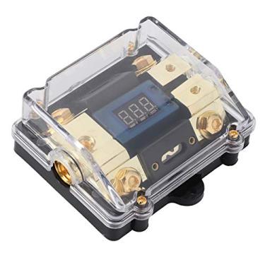 Imagem de Generic Bloco de Suporte de Fusível de áudio para Carro 100A Com Display de Tensão LED para Carros, Barcos e Caminhões, Capa Transparente para Prevenção de Poeira 4,3 X 3,7 X 1,6 pol.